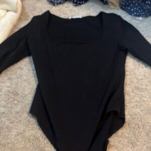 Black Long Sleeve Bodysuit